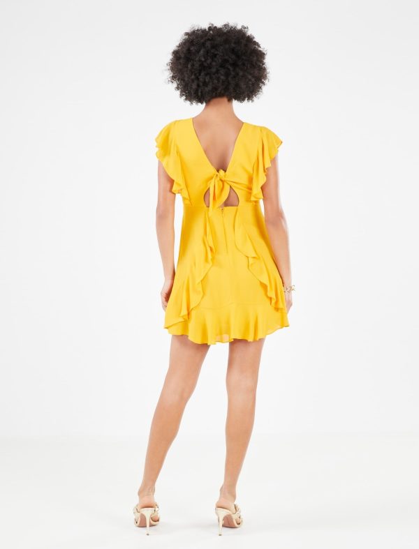 Bcbg Coraline Ruffle Mini Dress - Image 4