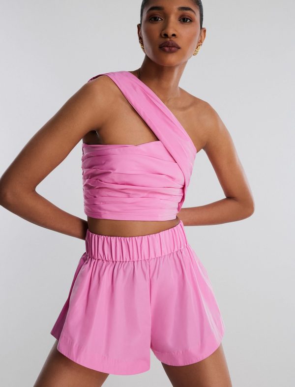 Bcbg Kat One Shoulder Crop Top - Image 4