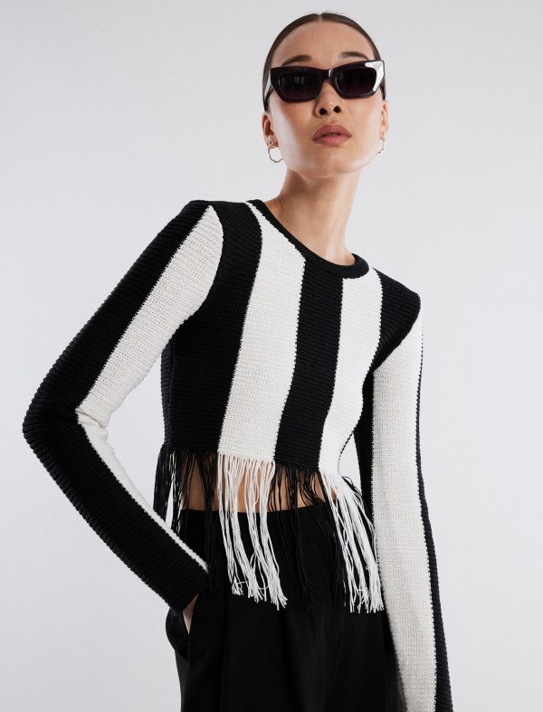 Bcbg Nico Fringe Crop Top