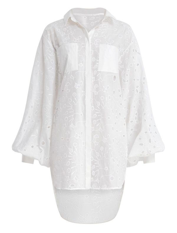 Bcbg Emerson Eyelet Shirt Dress - Image 8