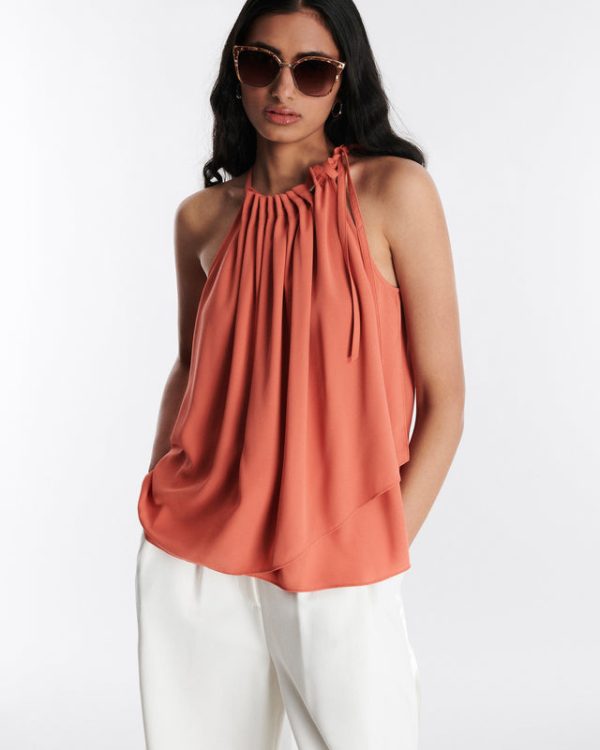 Bcbg Neck Tie Halter Top