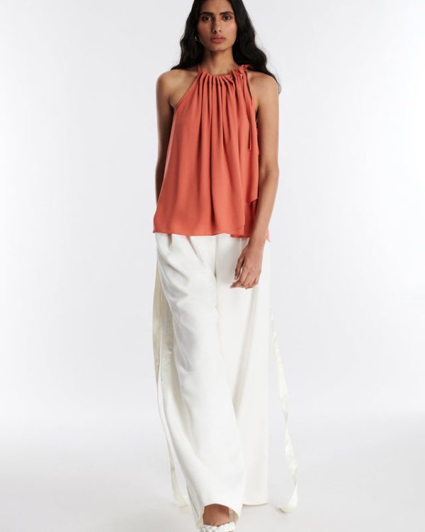 Bcbg Neck Tie Halter Top - Image 5