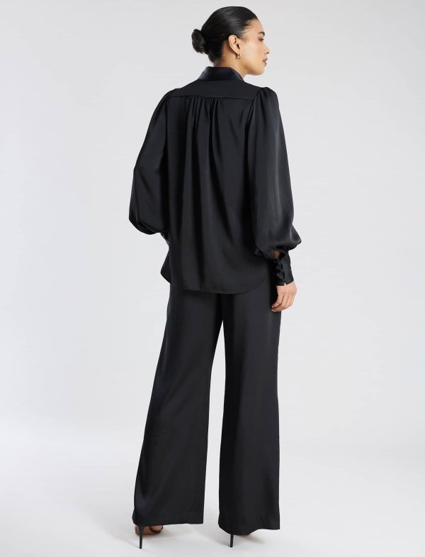 Bcbg Satin Wide-Leg Trouser - Image 4