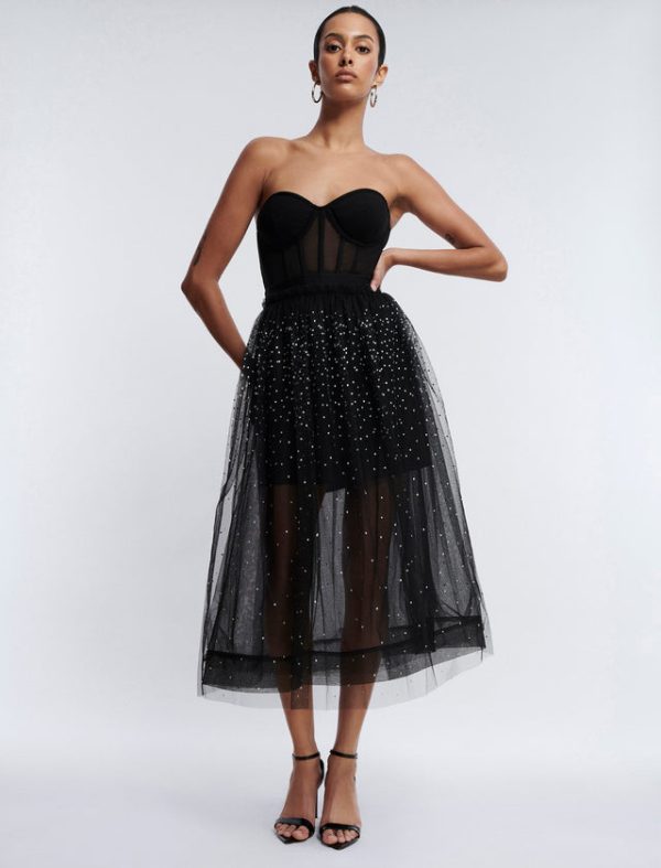 Bcbg Tulle Sparkle Midi Skirt - Image 2