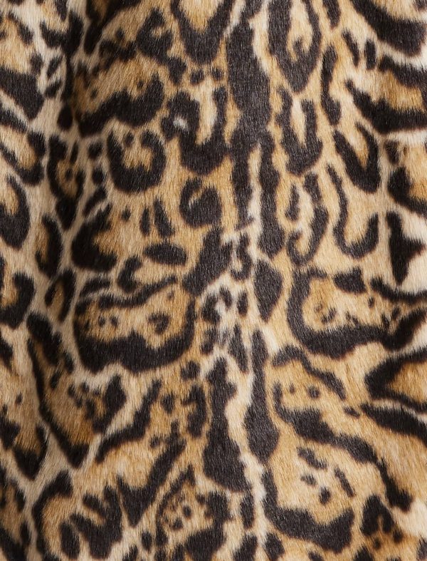 Bcbg Belted Leopard Faux Fur Full Length Coat - Image 7