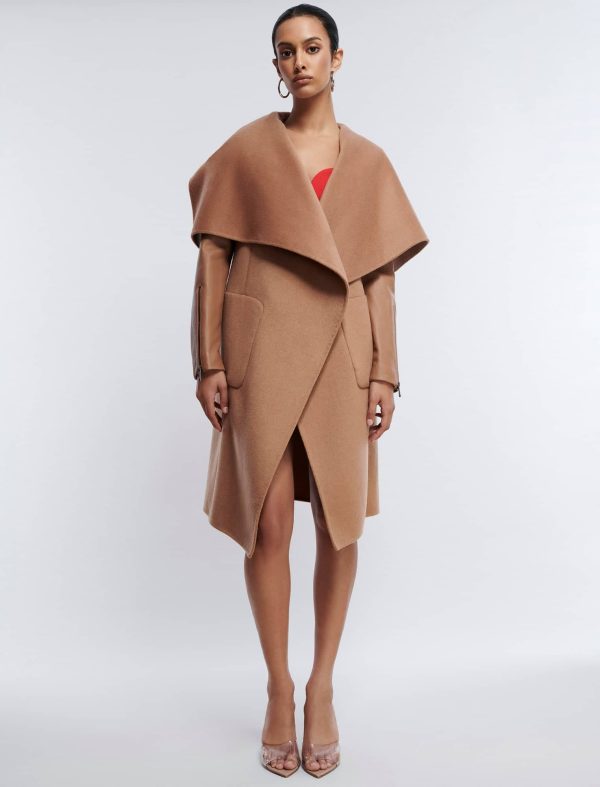 Bcbg Fiona Draped Wool Coat - Image 2