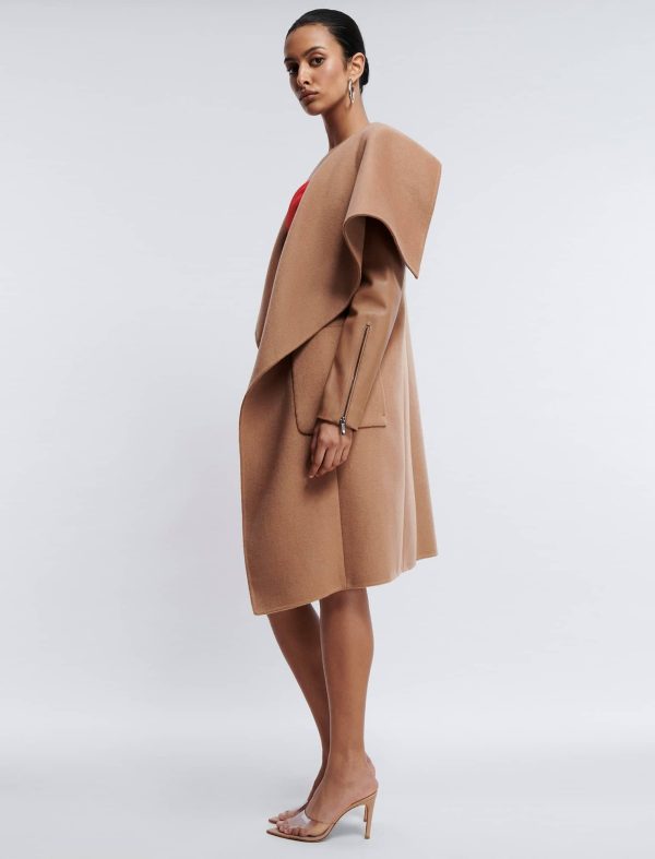 Bcbg Fiona Draped Wool Coat - Image 3