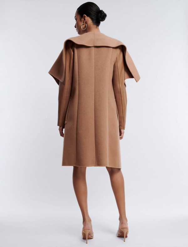 Bcbg Fiona Draped Wool Coat - Image 4