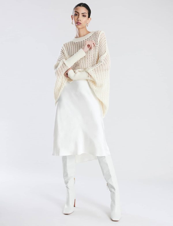 Bcbg Open Knit High-Low Cocoon Sweater - Image 5