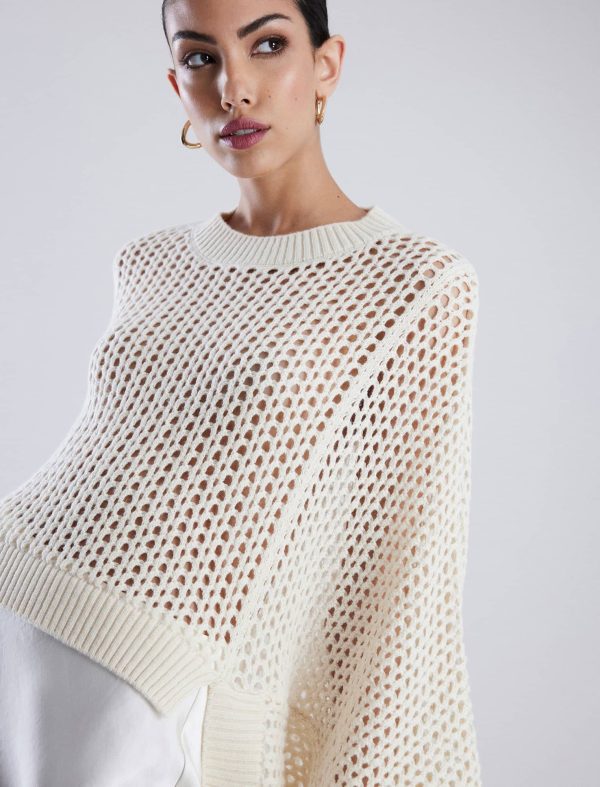 Bcbg Open Knit High-Low Cocoon Sweater - Image 6