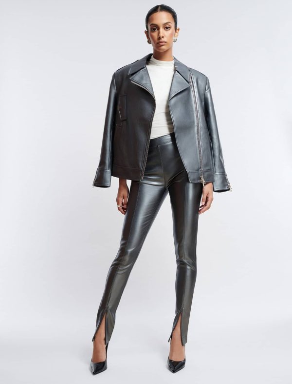 Bcbg Faux Leather Slim Pant - Image 2