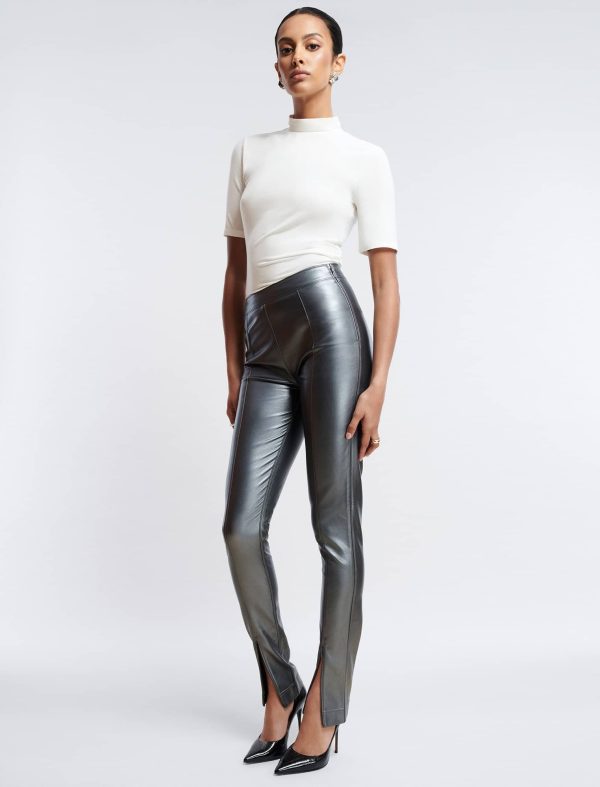 Bcbg Faux Leather Slim Pant - Image 3