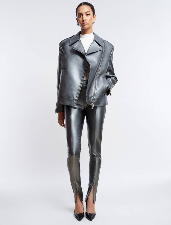 Bcbg Faux Leather Slim Pant - Image 5