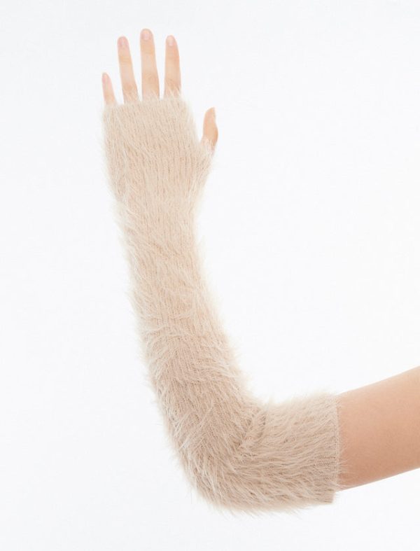 Bcbg Fingerless Opera Gloves Camel - Image 3