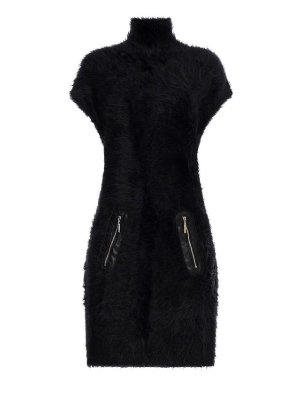 Bcbg Lewis Eyelash Knit Mini Dress Black Beauty - Image 6