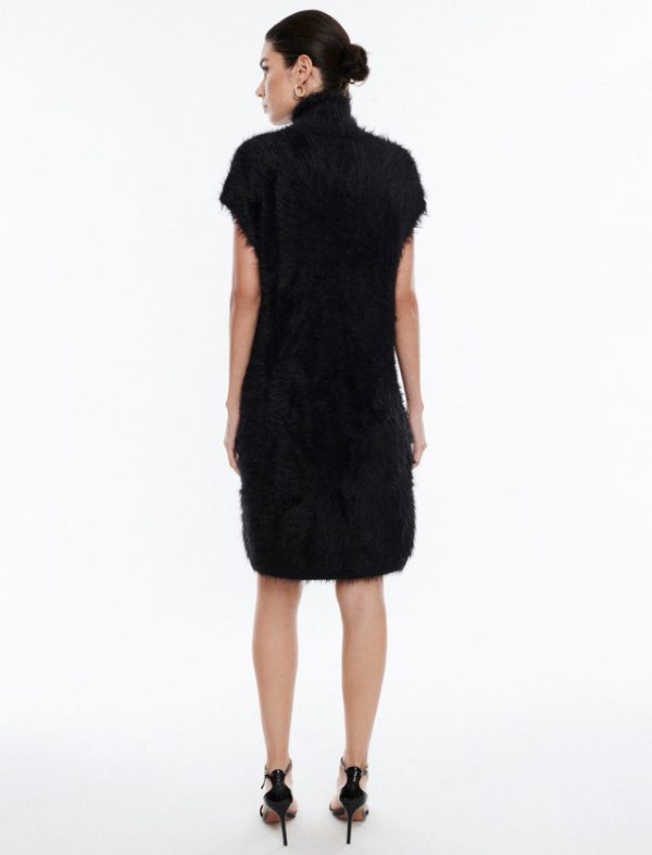 Bcbg Lewis Eyelash Knit Mini Dress Black Beauty - Image 8