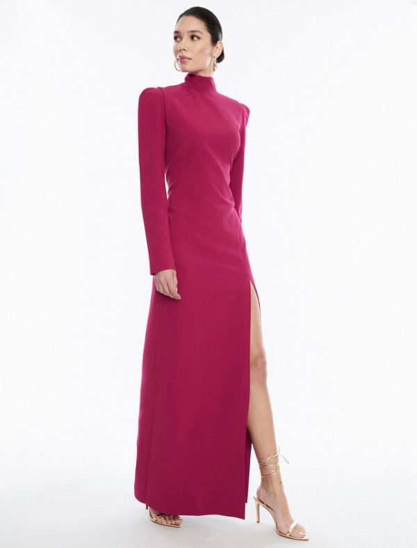 Bcbg Beatrix Mock Neck Gown GRANITE - Image 3