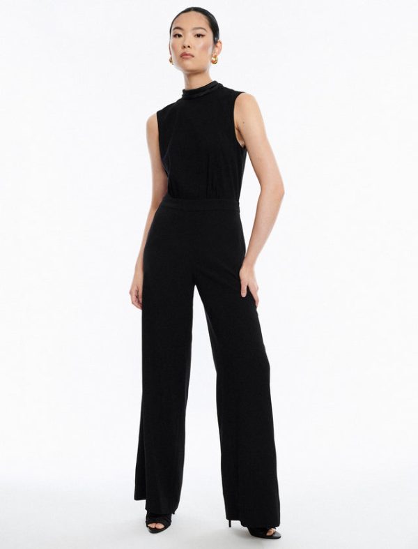 Bcbg Hali Open Back Jumpsuit Black - Image 3