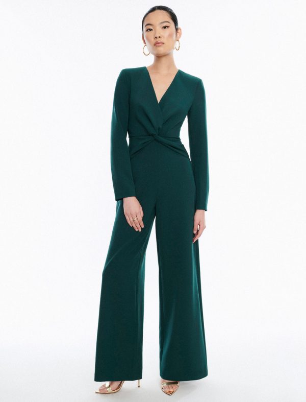 Bcbg Fulton Twist Front Jumpsuit Ponderosa Pine