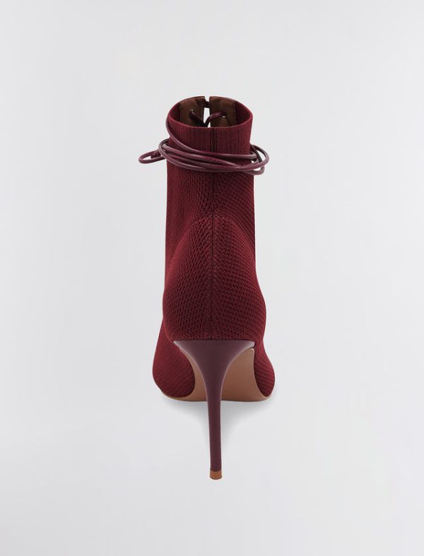 Bcbg Sirena Bootie Heel BURGUNDY - Image 4