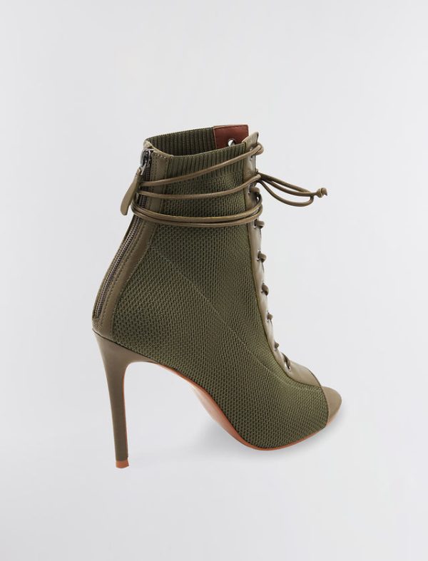 Bcbg Sirena Bootie Heel OLIVE - Image 5