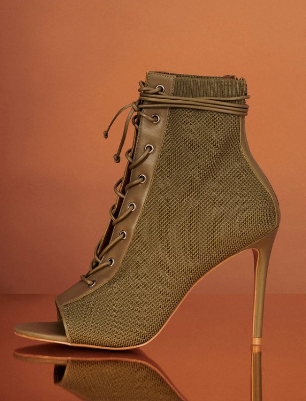 Bcbg Sirena Bootie Heel OLIVE - Image 6