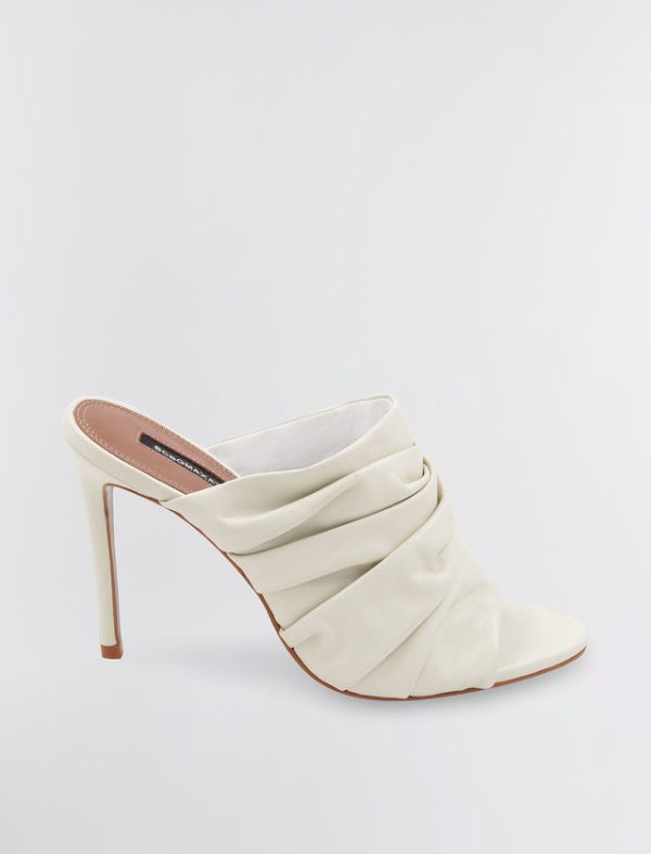 Bcbg Sarani Leather Heel Optic White - Image 4