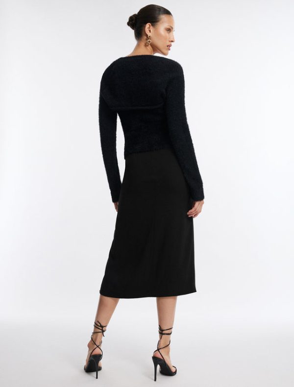 Bcbg Sweater Tank & Shrug Set Black - Image 4