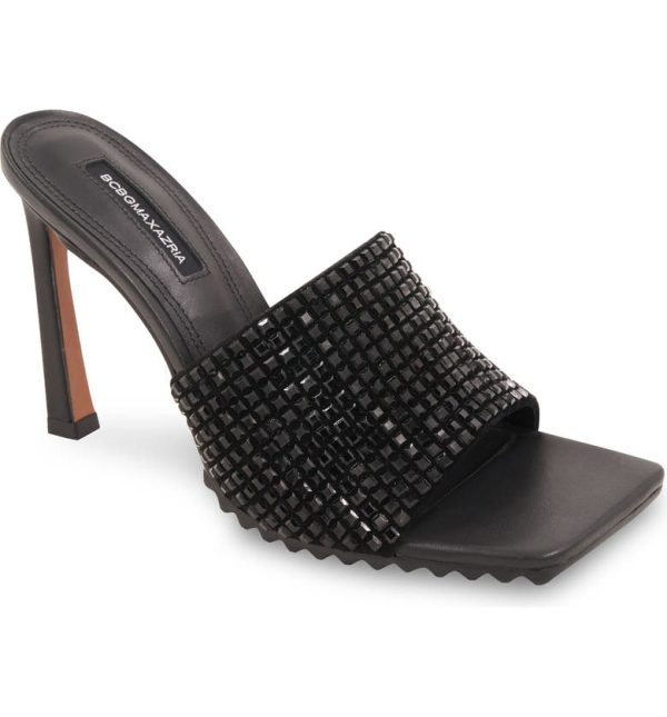 Bcbg Porsha Slide Sandal Black/ Black