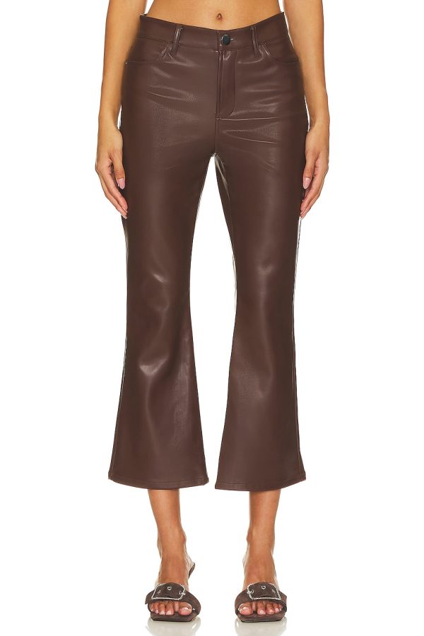 Bcbg Faux Leather Pant Chocolate