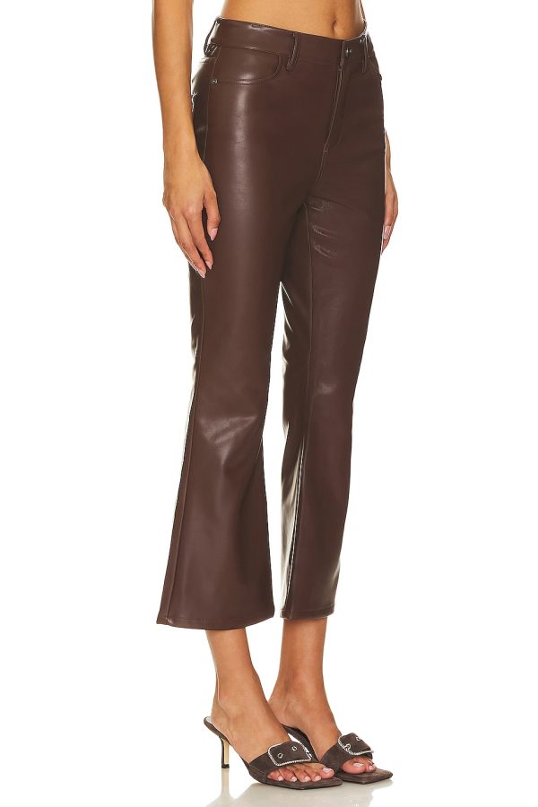 Bcbg Faux Leather Pant Chocolate - Image 3