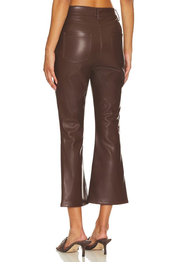 Bcbg Faux Leather Pant Chocolate - Image 4