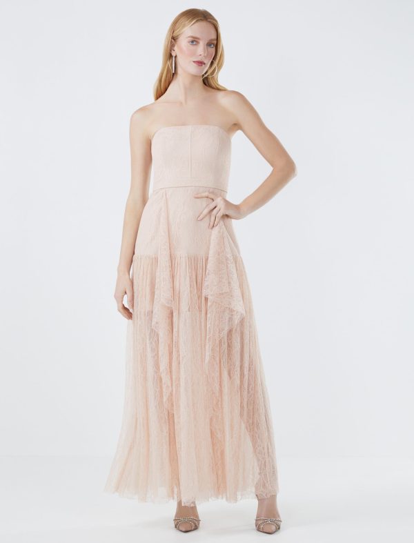 Bcbg Celeste Strapless Evening Gown