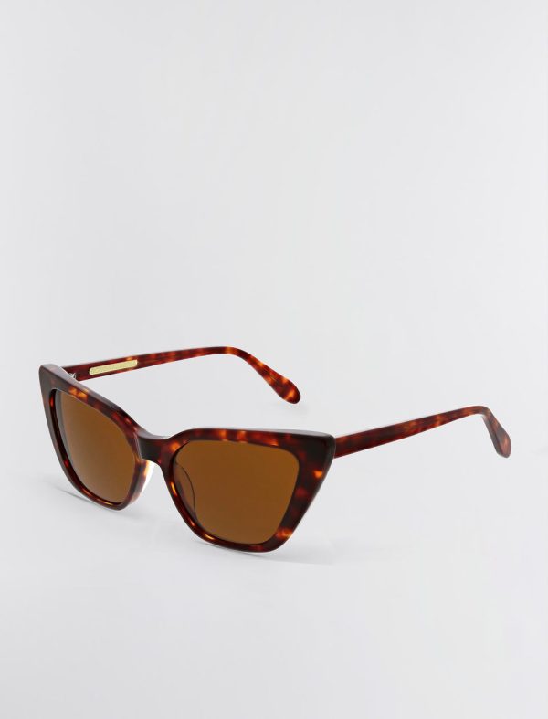 Bcbg Kendall Cat Eye Sunglasses Brown Demi