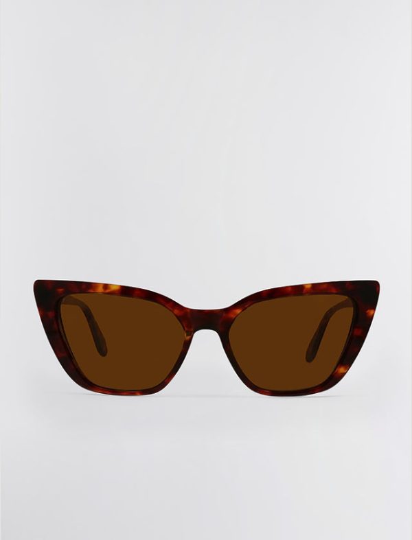 Bcbg Kendall Cat Eye Sunglasses Brown Demi - Image 3