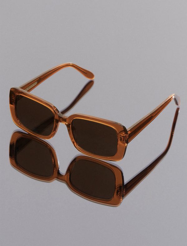 Bcbg Rectangle 1982 Sunglasses Apricot - Image 6