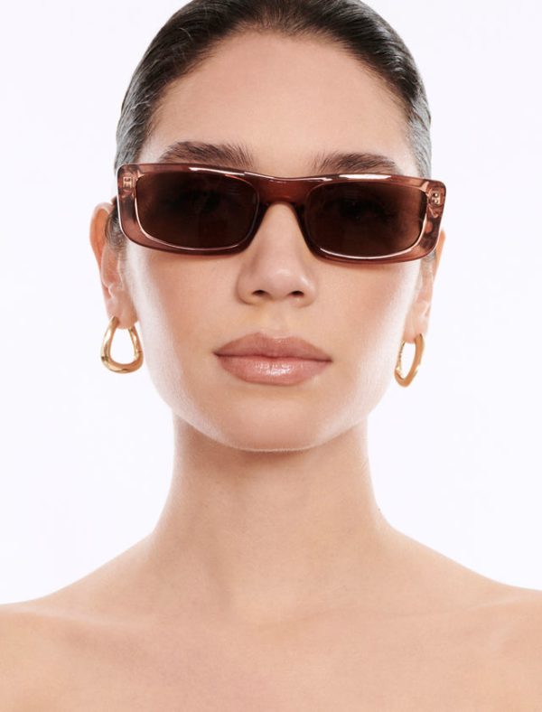 Bcbg Modern Icon Rectangle Sunglasses Blush - Image 4