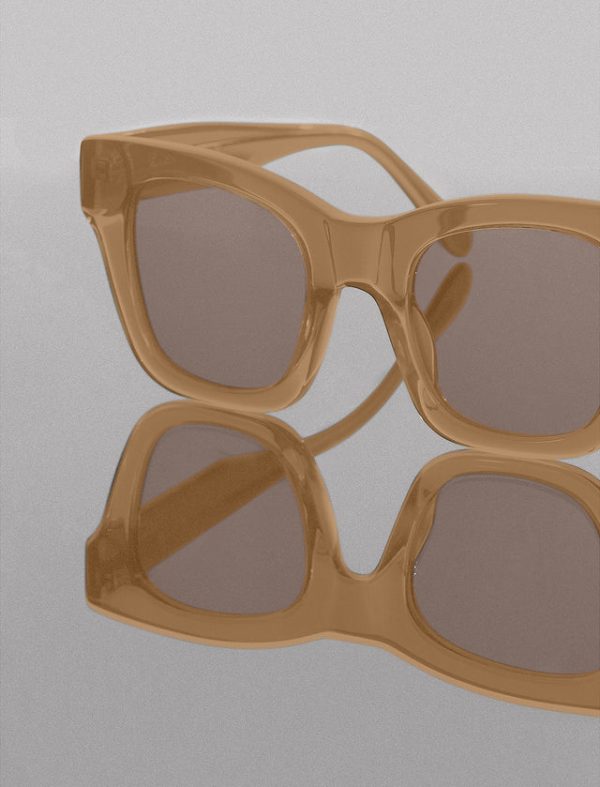 Bcbg Modern Muse Square Sunglasses Nude - Image 3