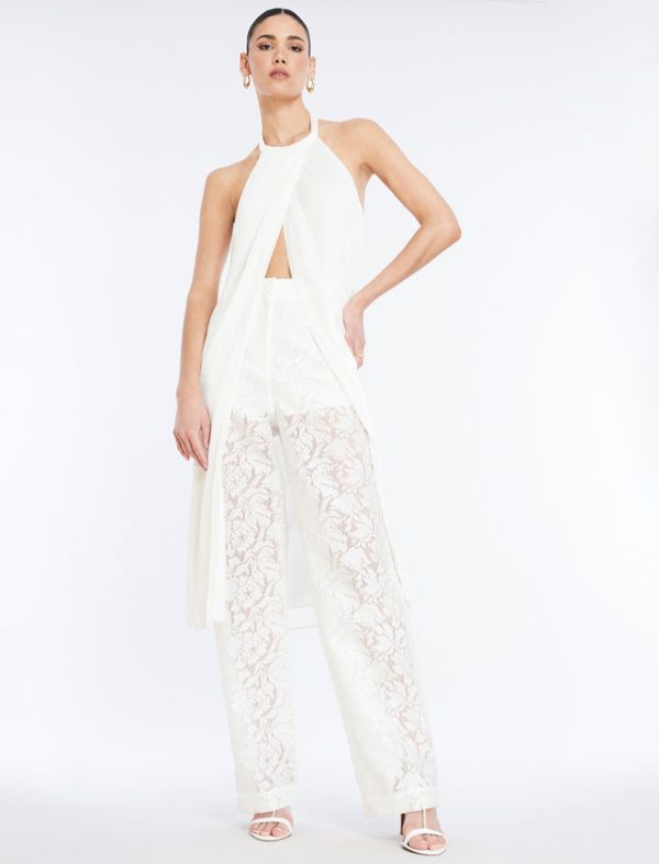 Bcbg Halter Tunic Top Gardenia - Image 6