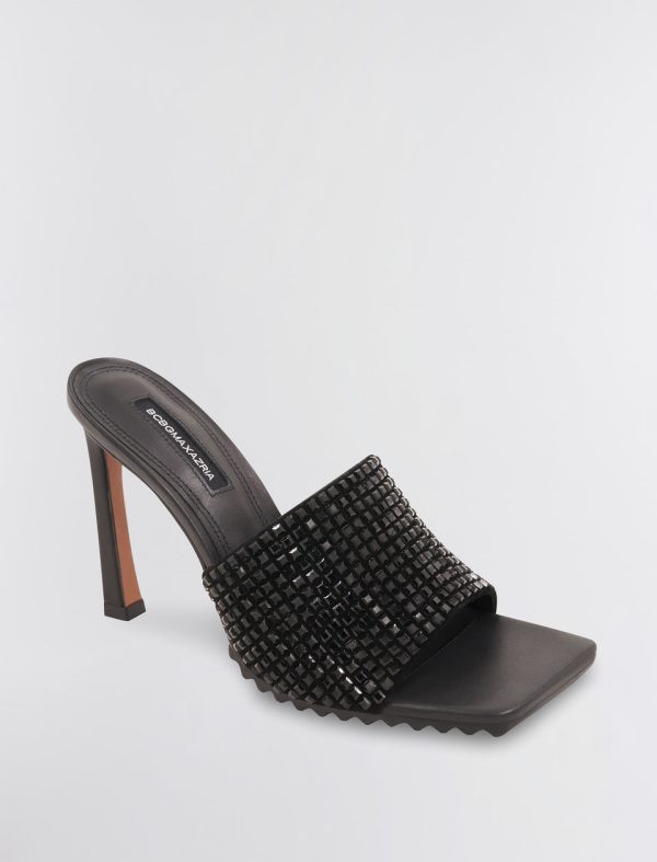 Bcbg Porsha Slide Heel Black Sequins