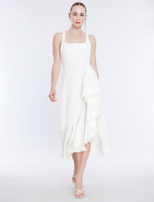 Bcbg Alloria Sleeveless Cocktail Dress Gardenia - Image 2