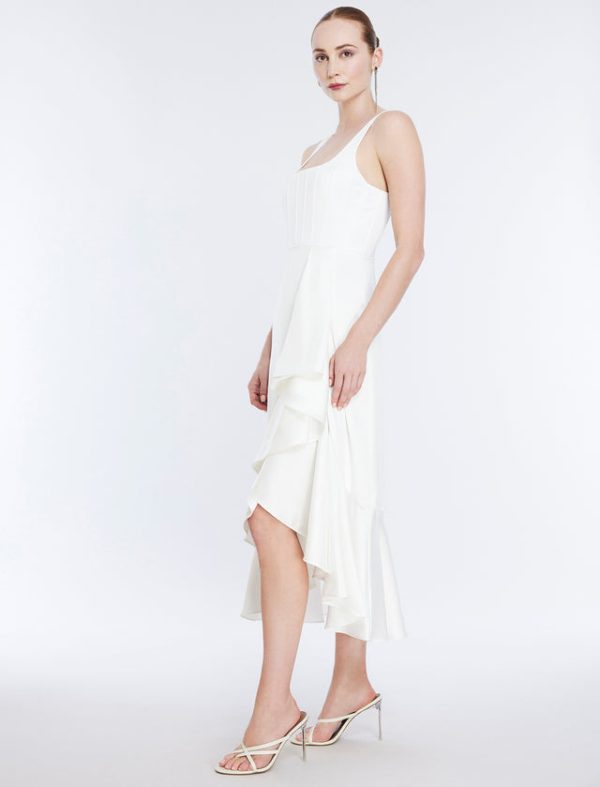 Bcbg Alloria Sleeveless Cocktail Dress Gardenia - Image 3