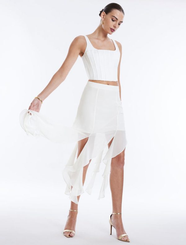 Bcbg Sleeveless Corset Top Gardenia - Image 5