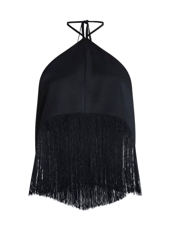 Bcbg Halter Fringe Crop Top - Image 7