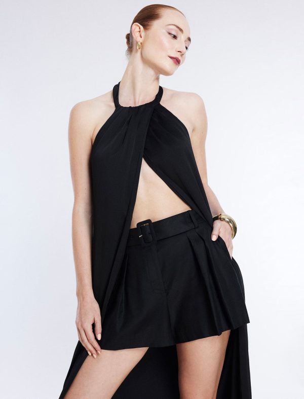 Bcbg Belted Linen Pleated Short - Image 5