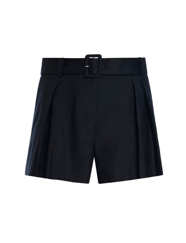 Bcbg Belted Linen Pleated Short - Image 7