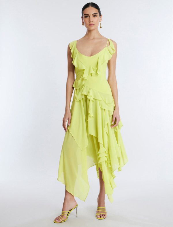 Bcbg Annabel Ruffle Dress