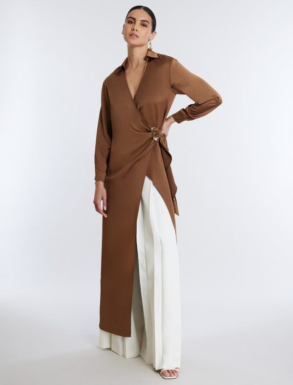 Bcbg Millie Wrap Tunic Top - Image 2