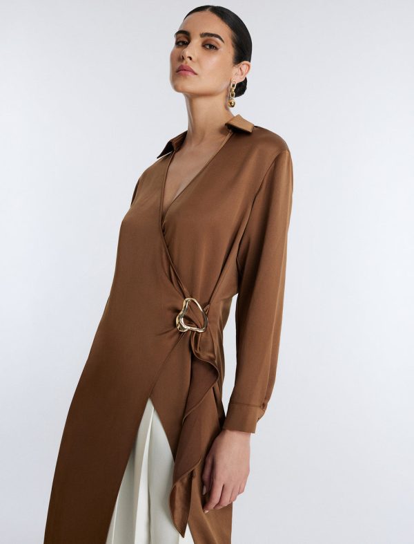 Bcbg Millie Wrap Tunic Top - Image 6