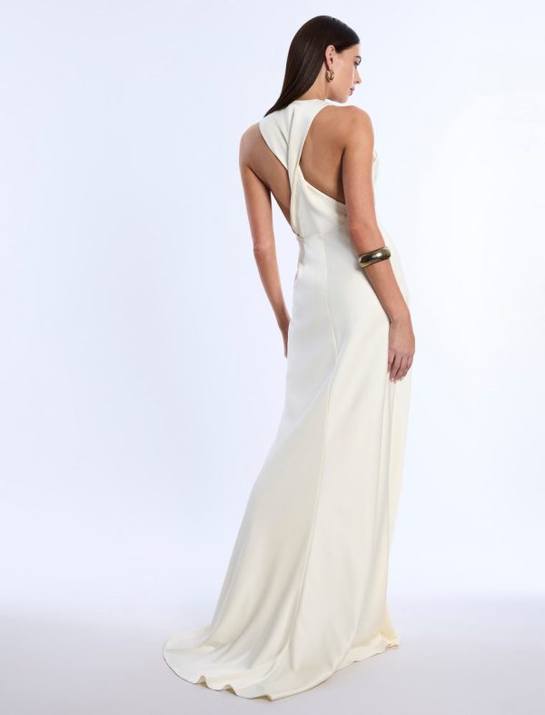 Bcbg Cowl Neck Halter Gown - Image 2